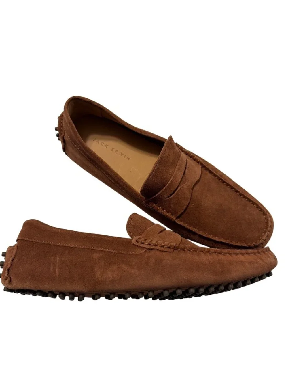 Jack Erwin Parker Mens Suede Driving Loafers
